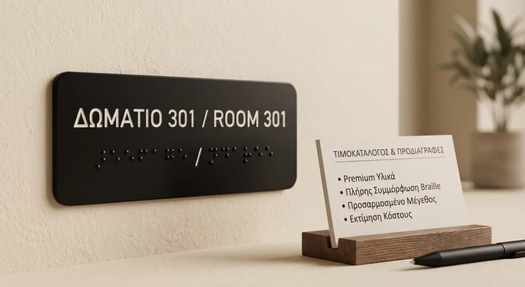 Πόσο Κοστίζουν οι Πινακίδες Braille; Τιμές & Προδιαγραφές
