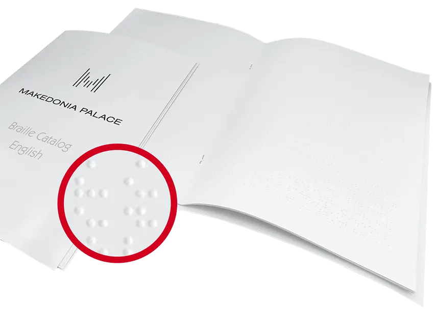 Κατάλογοι και μενού Braille (Μπράιγ) για ξενοδοχεία και εστιατόρια